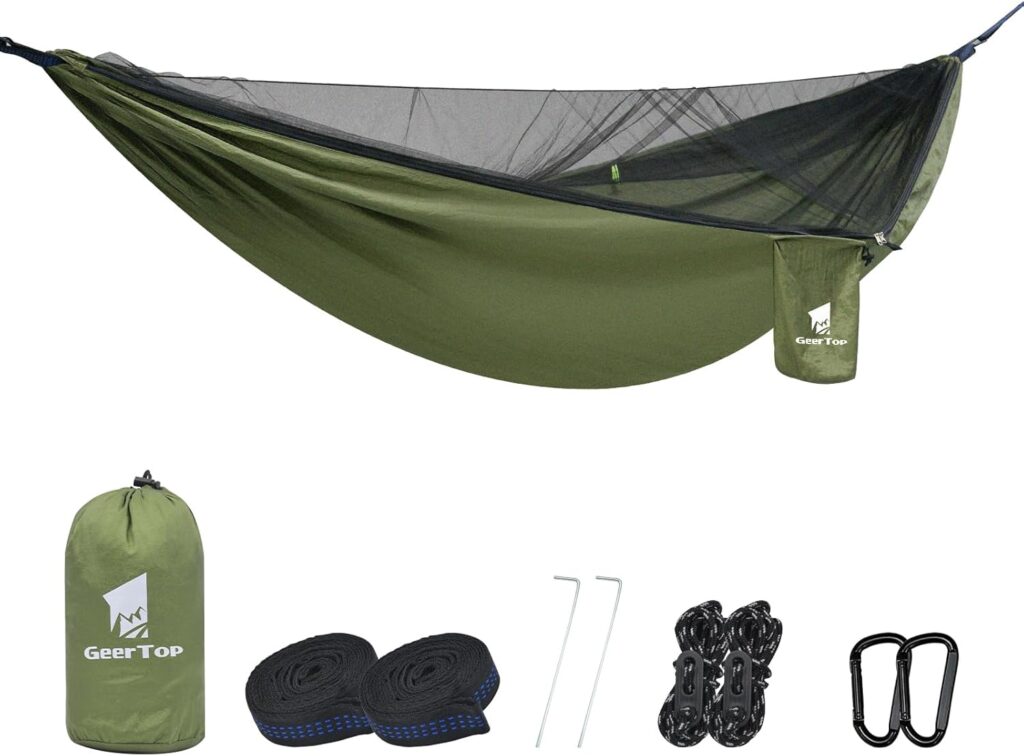 GEERTOP Outdoor-Hängematte mit Moskitonetz 300 kg