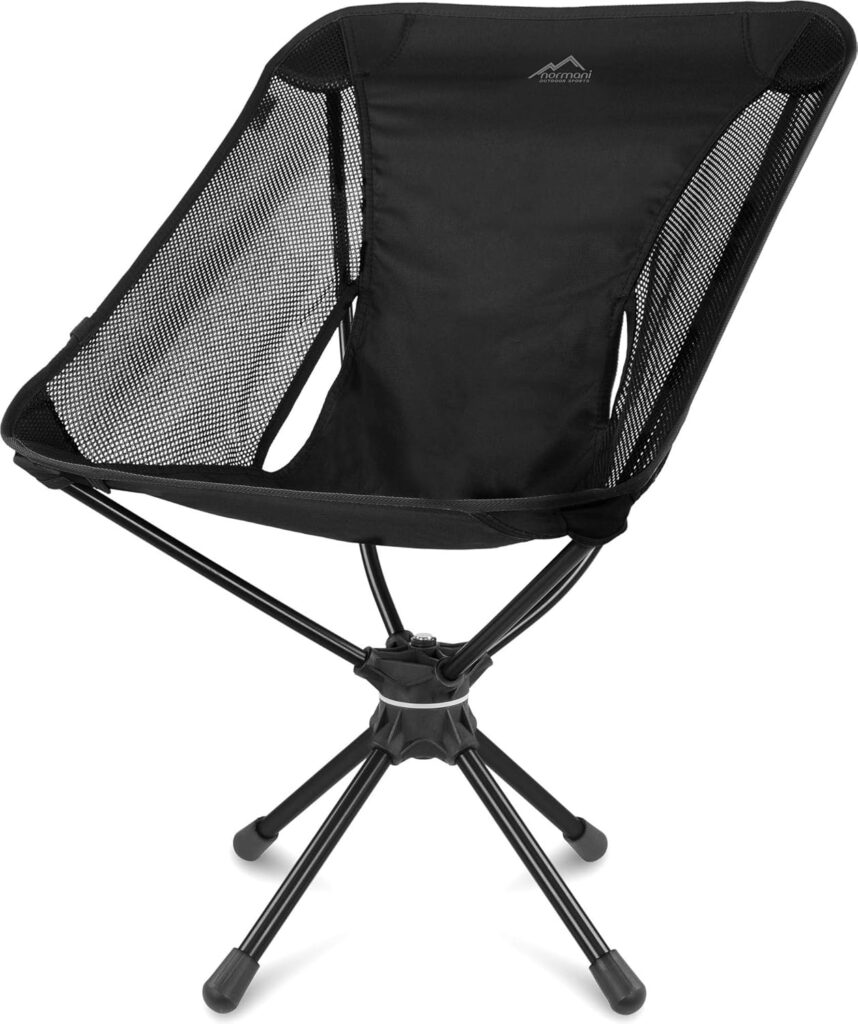 Normani Drehbarer Campingstuhl – 360° Komfort beim Angeln