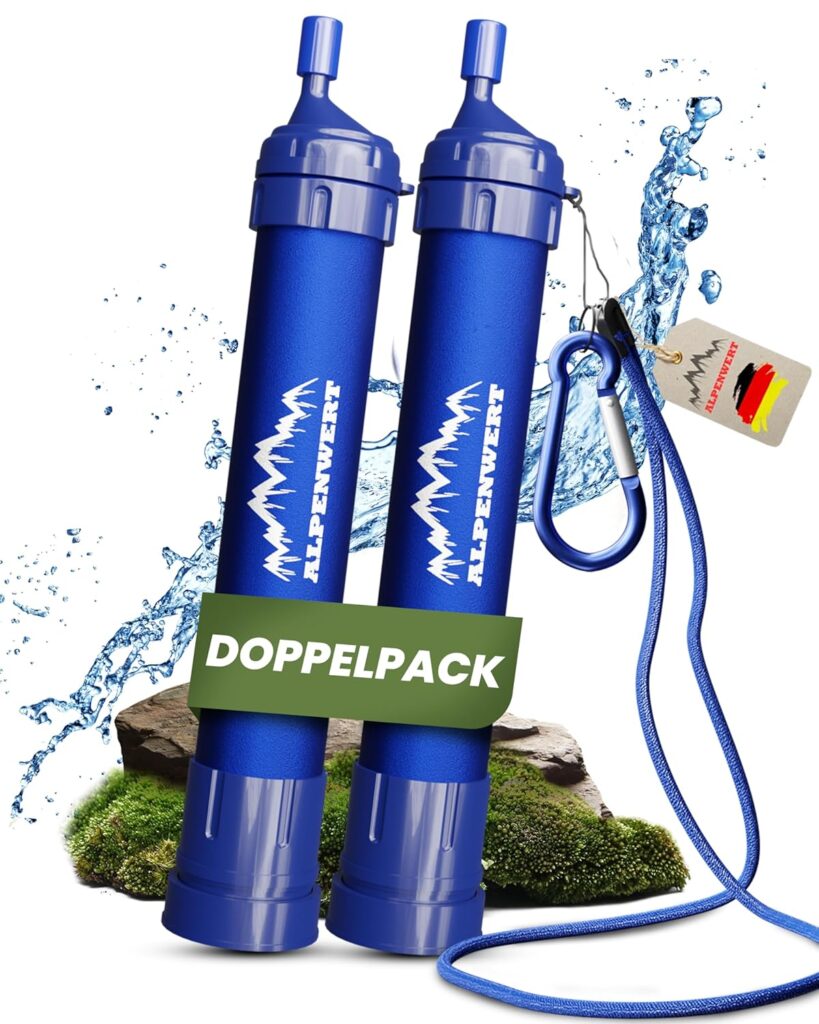 ALPENWERT Outdoor Wasserfilter Doppelpack