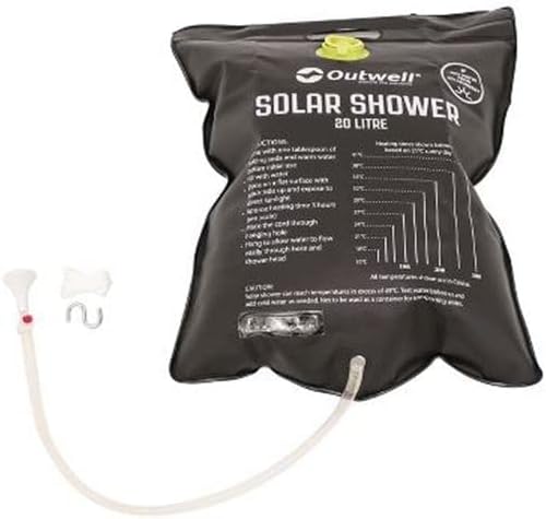 Outwell Solar Shower – klassische Solardusche für warmes Wasser beim Camping.